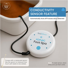 Healifeco Ionic Foot Spa packaging and product overview
