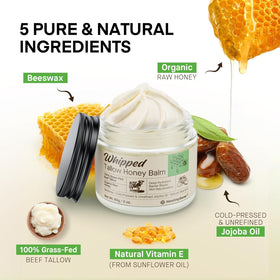 HealthyDerm Beef Tallow Honey Balm 4oz texture close-up