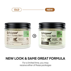 HealthyDerm Beef Tallow Honey Balm whipped texture close-up