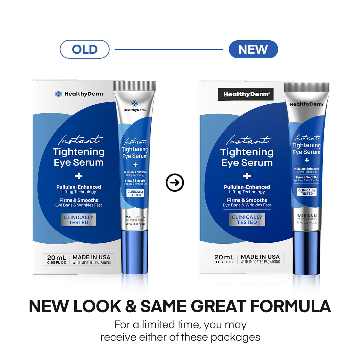 HealthyDerm Instant Under Eye Lift Serum 20 mL back view