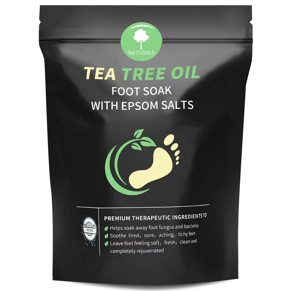 HEAMAVIN Tea Tree Oil Foot Soak 16 oz front view