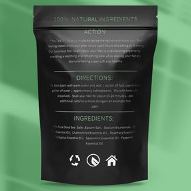 HEAMAVIN Tea Tree Oil Foot Soak being poured into water