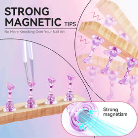 Heart-shaped acrylic holder from ESUOHYM Nail Stand Set