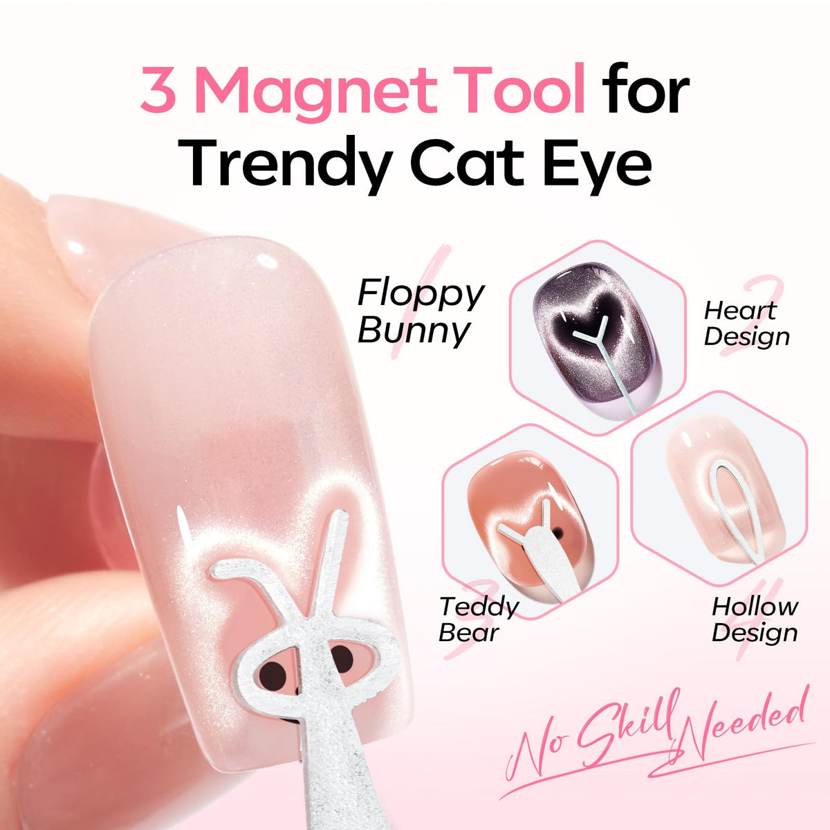 heart-shaped magnet from modelones Cat Eye Magnet Set