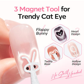 heart-shaped magnet from modelones Cat Eye Magnet Set