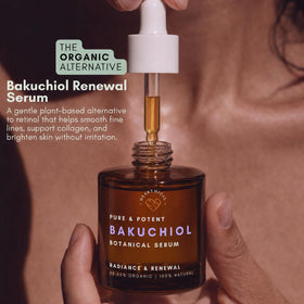 Hearthical Organic Bakuchiol Serum texture on skin