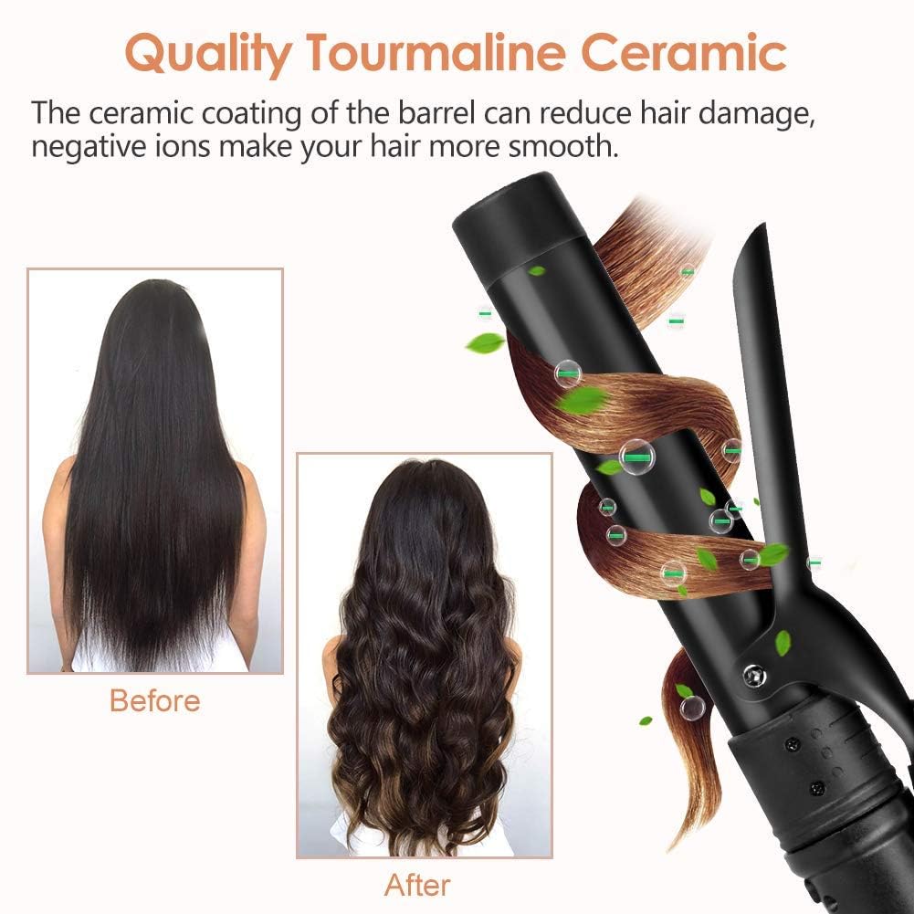 Heat-resistant glove included with Duomishu curling iron set
