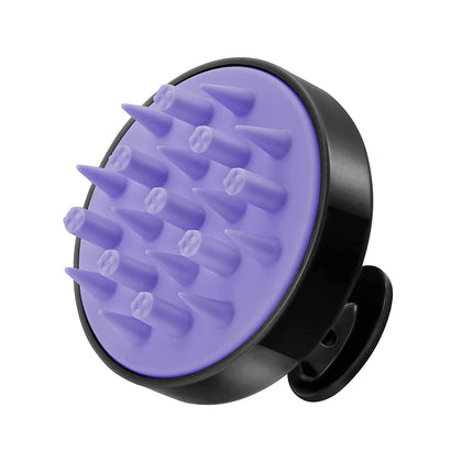 HEETA Hair Scalp Massager Brush front view in black
