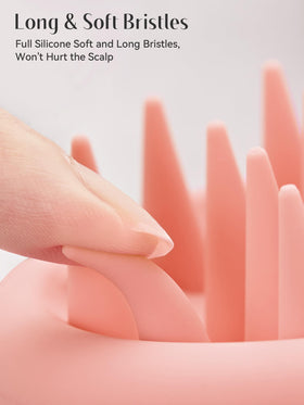 HEETA Scalp Massager in use during a hair wash