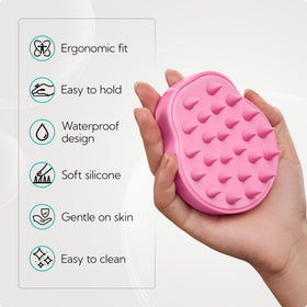 HEETA Scalp Massager Scrubber Brush close-up of bristles