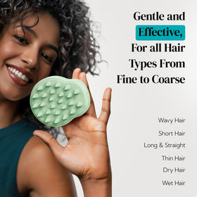 HEETA Scalp Massager Scrubber Brush close-up of bristles