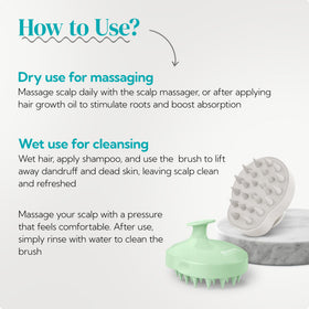 HEETA Scalp Massager Scrubber Brush lightweight design