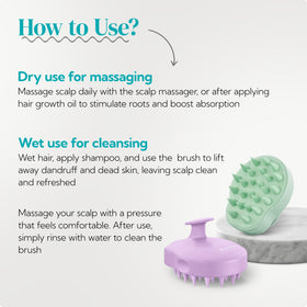 HEETA scalp massager shampoo brush with packaging