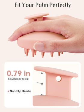 HEETA Silicone Scalp Massager ergonomic design close-up