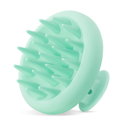 HEETA Silicone Scalp Massager front view in pink