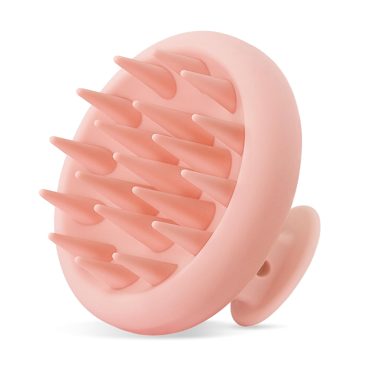 HEETA Silicone Scalp Massager front view with flexible bristles