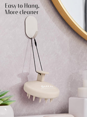 HEETA Silicone Scalp Massager in lifestyle setting