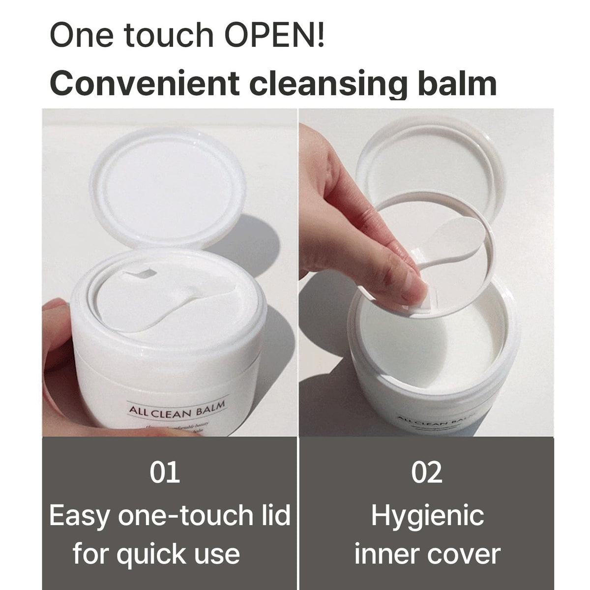 HEIMISH All Clean Balm set displayed with a towel