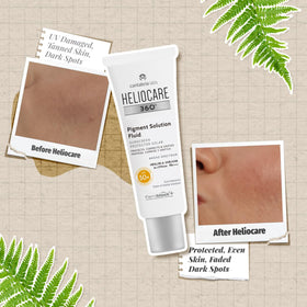 Heliocare 360 Pigment Solution Fluid SPF50 50ml texture close-up