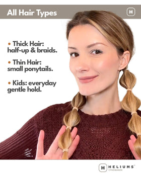 Heliums Small Hair Ties Light Blonde assorted colours
