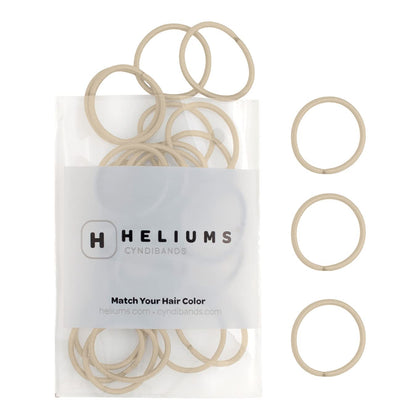 Heliums Small Hair Ties Light Blonde pack front view