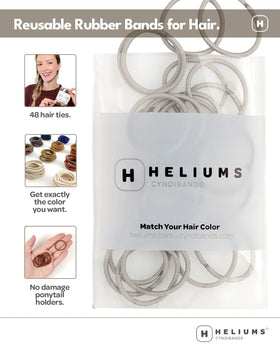 Heliums Small Hair Ties Light Blonde packaging details