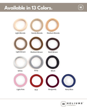 Heliums Small Soft Hair Ties black 1 inch packaging