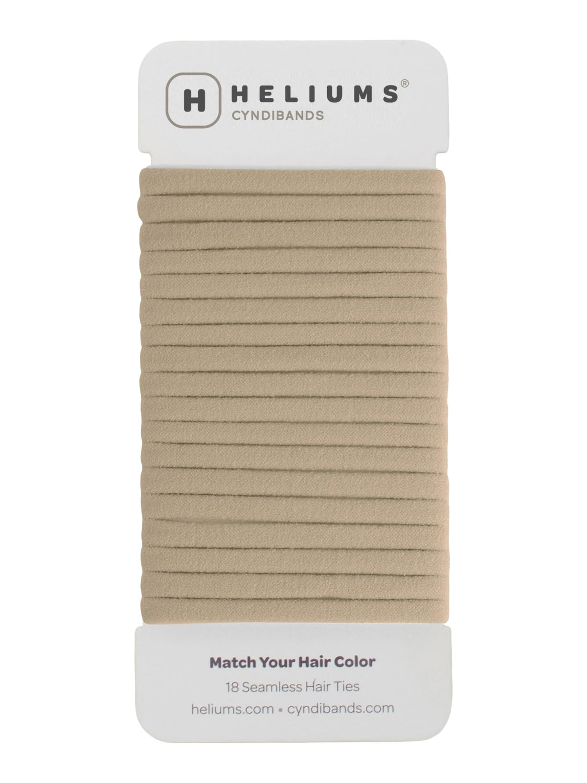 Heliums Thin Hair Ties Sandy Blonde front view