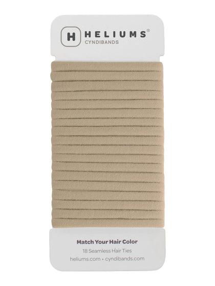 Heliums Thin Hair Ties Sandy Blonde front view