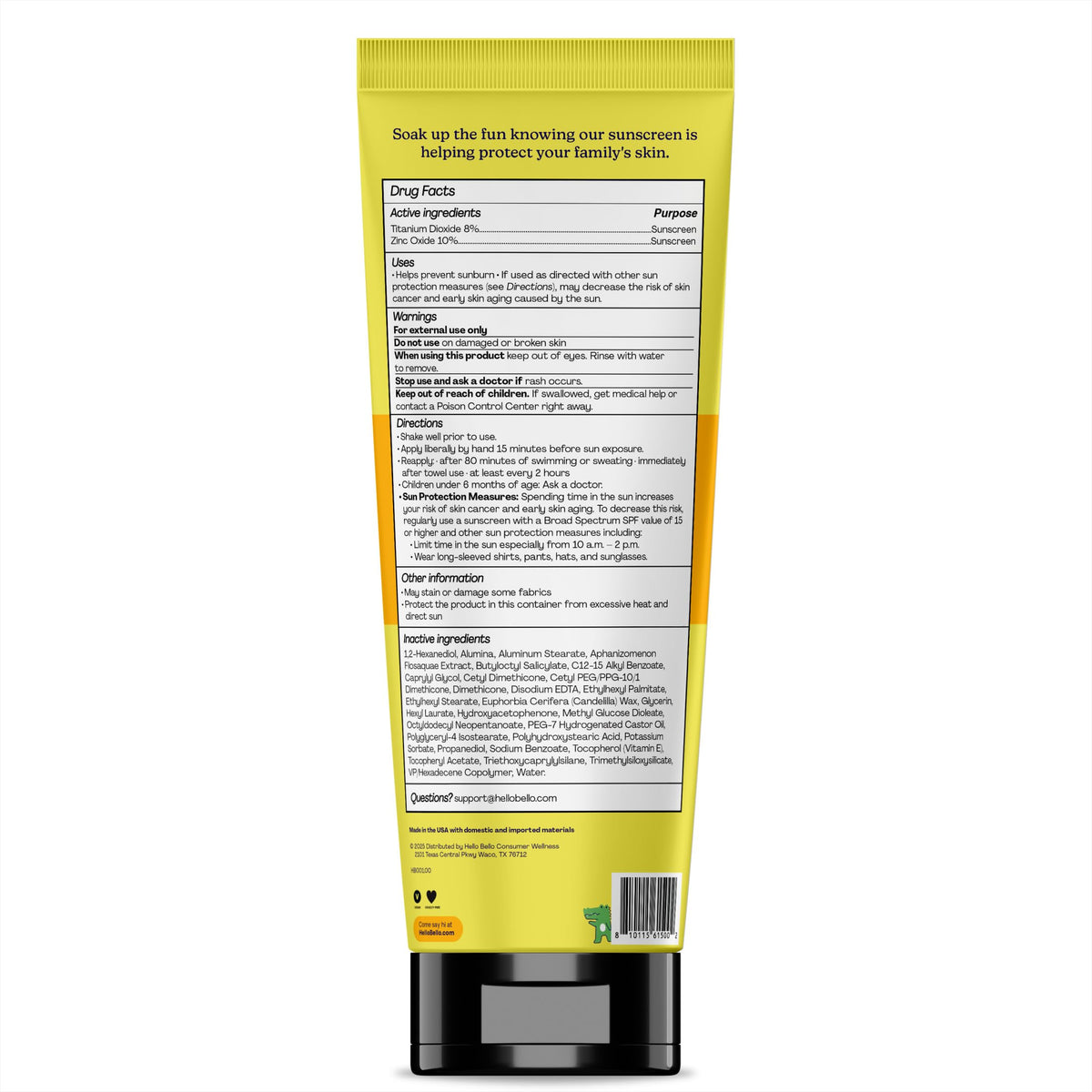 Hello Bello Kids Sunscreen SPF50 texture close-up