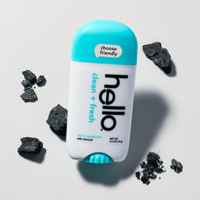 hello Clean + Fresh Deodorant ingredients list on packaging