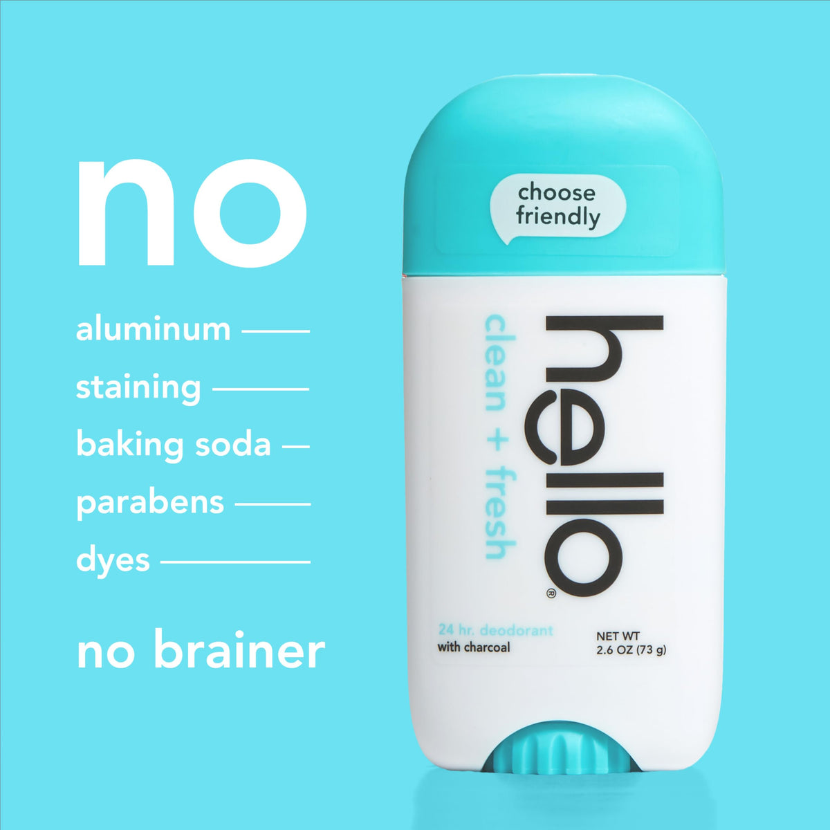 hello Clean + Fresh Deodorant lifestyle scene outdoors