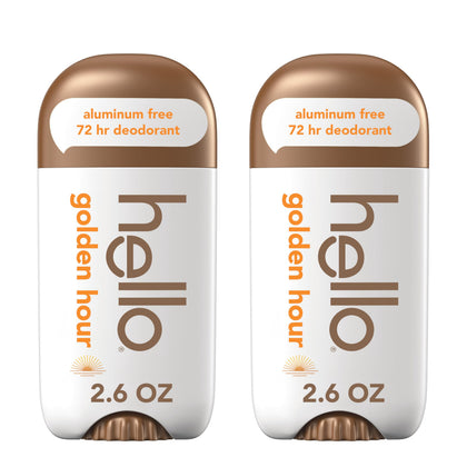 hello Golden Hour Deodorant 2.6 oz stick front view