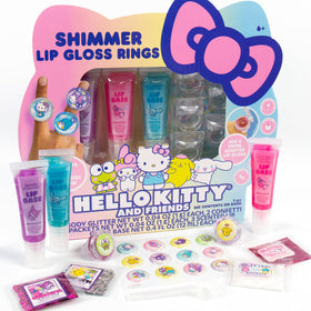Hello Kitty lip gloss making kit showing contents and packaging