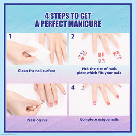 Hello Kitty Press-On Nails Set showing included nail file