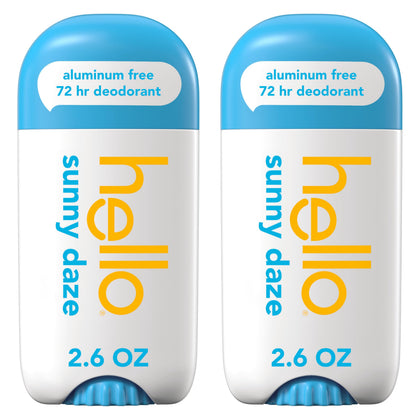 hello Sunny Daze Aluminium Free Deodorant 2.6 oz stick front view