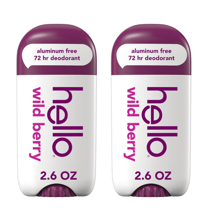 hello Wild Berry Aluminium Free Deodorant front view