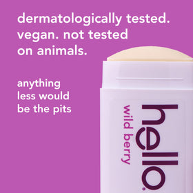 hello Wild Berry Aluminium Free Deodorant in lifestyle setting