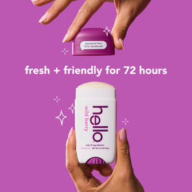 hello Wild Berry Aluminium Free Deodorant stick close-up