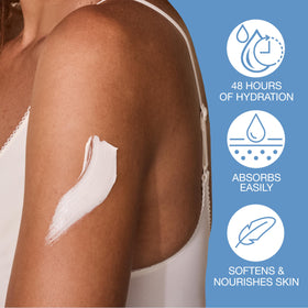 Hempz Body Lotion Ocean Breeze Mini 2.25 Fl Oz with texture on skin