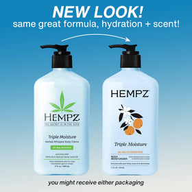 Hempz body moisturiser side view with cap