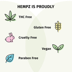 Hempz body oil ingredients list on back of bottle