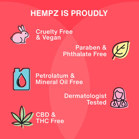 Hempz Dark Red Cherries Lotion with cherry and vanilla bean backdrop