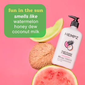 Hempz Herbal Body Moisturizer Coconut Watermelon 2.25oz side view