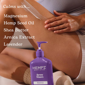 Hempz Magnesium Moisturizing Body Lotion 17 Fl Oz lifestyle use after shower