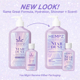 Hempz Mini Star Dust Body Lotion 2.25 fl.oz. back view