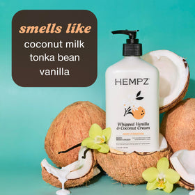 Hempz Mini Whipped Vanilla Coconut Cream Lotion 2.25 oz side view