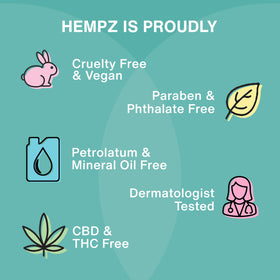 Hempz Mini Whipped Vanilla Coconut Cream Lotion 2.25 oz with natural ingredients
