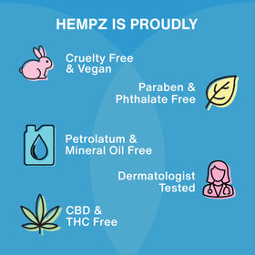 Hempz moisturiser in lifestyle setting on bathroom shelf