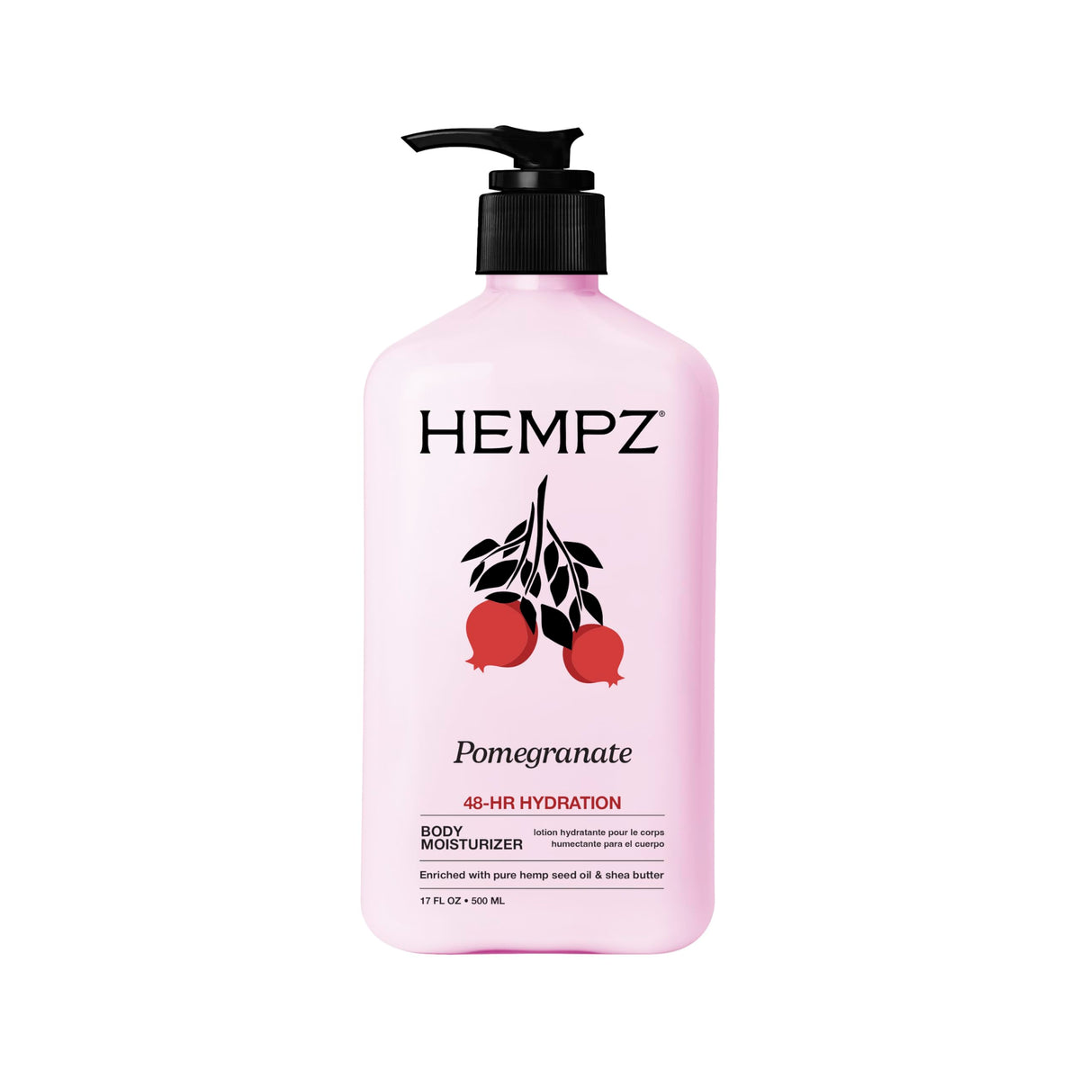 Hempz Pomegranate Moisturising Body Lotion 17 Fl Oz front view